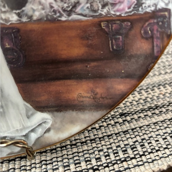 Knowles Collector Plate Olivia 1990 Fourth in Heirlooms and Lace Series VTG - Picture 2 of 5